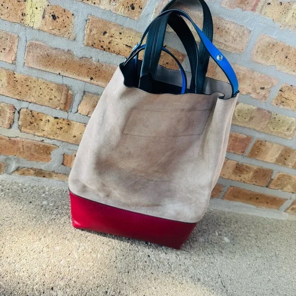 Rag & Bone Walker Convertible Colorblock Leather Tote Bag - Picture 6 of 10